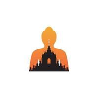 Temple logo vector illustration symbol design