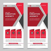 Corporate Marketing Agency rollup banner vector