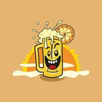 Happy Hours For Enjoy a Drink vector