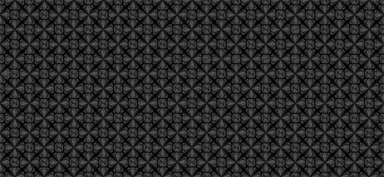 Diamond Stars Ornament Dark Grey Pattern vector