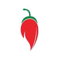 Chili hot and spicy food vector logo design inspiration. Chili pepper icon vector logo template.