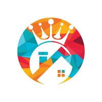 Home king vector logo design.