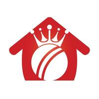 Cricket king vector logo design.