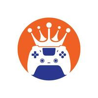 Game king vector logo design.