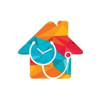 Medical time vector logo design template. Health and medical or pharmacy logo concept.