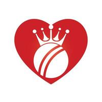 Cricket king vector logo design.