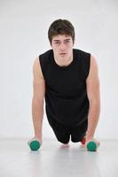 man fitness workout photo