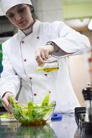 chef preparing meal photo