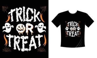 Trick or Treat -Halloween Print T-shirt Typography Design Vector