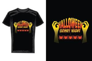 diseño de camiseta. diseño de camiseta de halloween vector