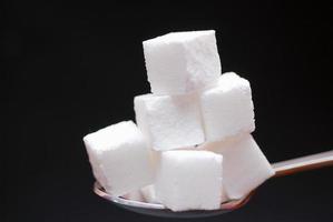 Sugar cubes view photo