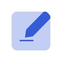 writing and edit icon vector