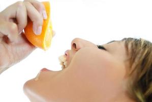 squeezing an orange photo