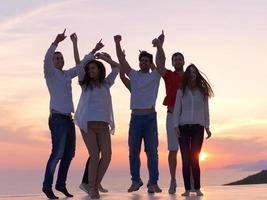 party people  on sunset photo