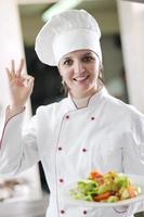 chef preparing meal photo