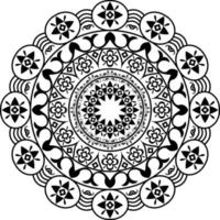 decoración de mandala floral, pegatina de vector de flor de loto de mandala, mandala con motivos florales. mandala indio, diseño de mandala de flores, estilo floral de mandala, vector de diseño de mandala ornamental
