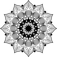 diseño de mandala para fondo y páginas de color, diseño de mandala ornamental de lujo, página de color de flores, mandala de flores vector