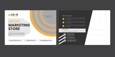 Creative, Modern And Professional Corporate Postcard Layout Design For Your Business And Printing. vector