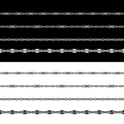 Barbed Wire Frame Stock Vector