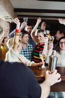 Group of happy young people photo