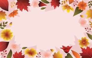 Beautiful Fallen Flower Fall Autumn Summer Background vector