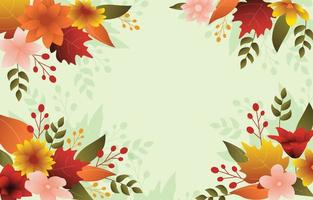 Beautiful Fallen Flower Fall Autumn Summer Background vector