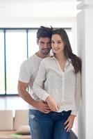 happy young romantic couple have fun arelax  relax at home photo