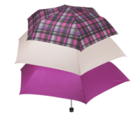 parasols, imperméables, différentes couleurs avec découpe isolé sur fond transparent