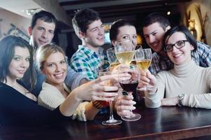 Group of happy young people photo