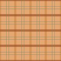 Brown plaid in a retro style. Seamless pattern for kitchen textiles. Vector illustration.