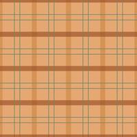 Brown plaid in a retro style. Seamless pattern for kitchen textiles. Vector illustration.