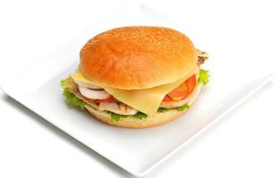 hamburger fast food photo