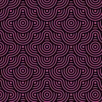 Seamless geometric pattern composed with circles and lines. modern stylish rounded stripes texture. repeating abstract decorative background vector