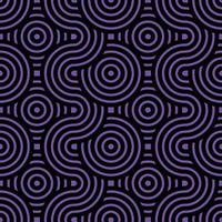 Seamless geometric pattern composed with circles and lines. modern stylish rounded stripes texture background vector