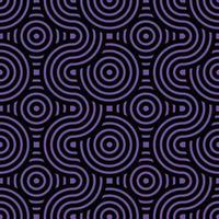 Seamless geometric pattern composed with circles and lines. modern stylish rounded stripes texture background vector