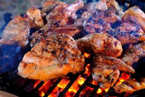 chicken on grill photo