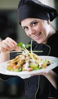 chef preparing meal photo