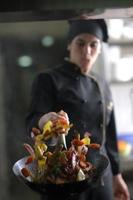 chef preparing meal photo