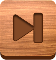 Wooden Play Back Button, Wooden Icon png