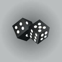 Black Dice Vector