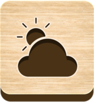 Wooden Weather Button, Wooden Icon png