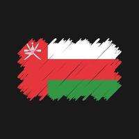 Oman Flag Brush Vector. National Flag vector