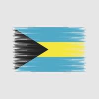 cepillo de bandera de bahamas. bandera nacional vector