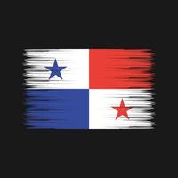 Panama Flag Brush. National Flag vector