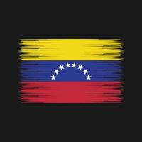 pincel de bandera de venezuela. bandera nacional vector