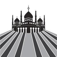 diseño de símbolo de ilustración de vector de logotipo de mezquita