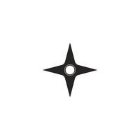 vector de icono de shuriken