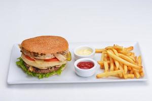 hamburger fast food photo