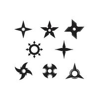 vector de icono de shuriken