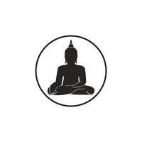 Buddha icon vector illustration symbol design